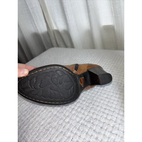 Born-Shoes Womens 8.5 Vivi Heel Boot Zip Buckle Leather Ankle Booties - Picture 4 of 11